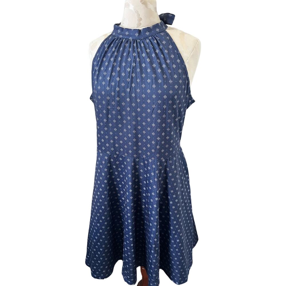 Ouges Geometric Print Halter Dress NWT XL